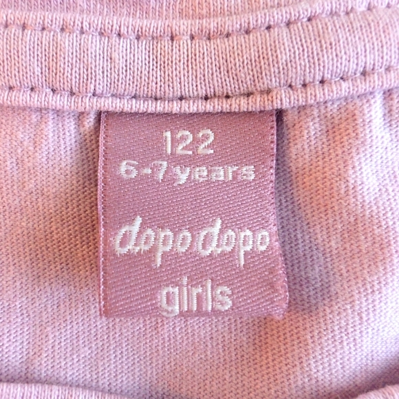 Dopo Dopo Girls Purple Shell Design T-Shirt Cotton Size 6-7 - Picture 3 of 6